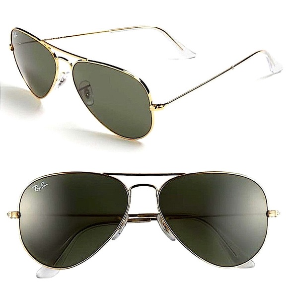 Ray-Ban Large Original 58mm Aviator Sunglasses with Case and Cleansing Cloth. - Picture 2 of 4
